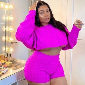 SOLD Figueroa Two Piece Set in Fuschia